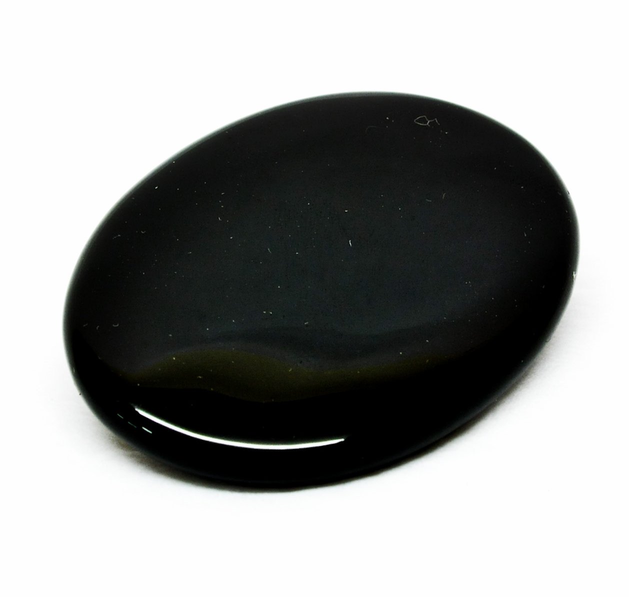 Black Obsidian Palm Stone