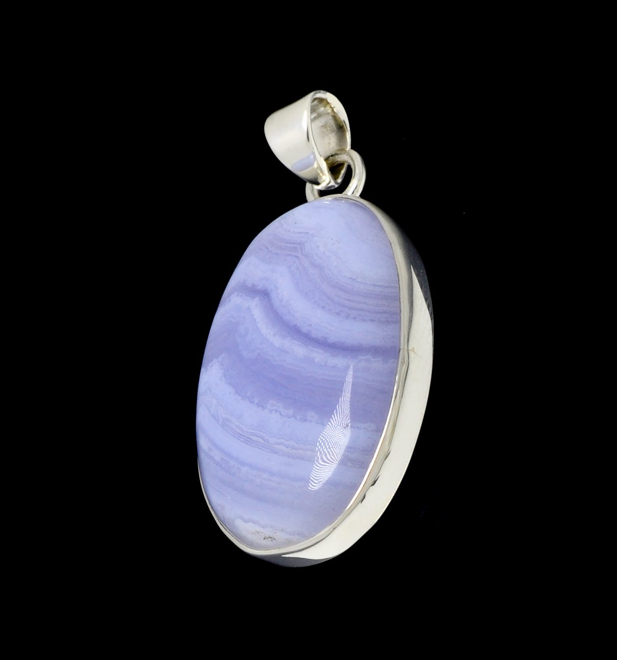 Blue Lace Agate Pendant Lg