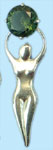 moldavite goddess pendant (medium)