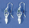 moldavite goddess earrings