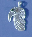 moldavite angel pendant