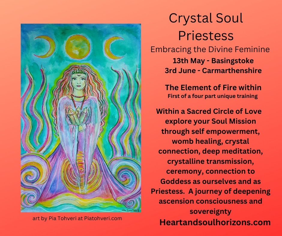 The Crystal Soul Priestess continues in Wales on 13th April 2024 ...